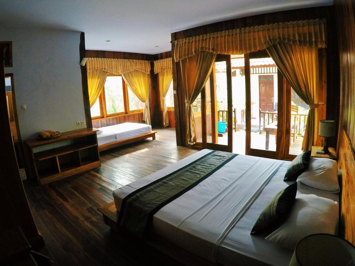 Gili Smile Bungalow Гили Траванган Экстерьер фото